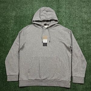 Hugo Boss BOSS Seeger 117 Hoodie Men's Size 2XL Gray Pullover Heavyweight Casual